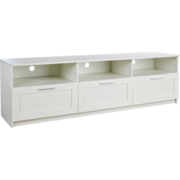 Home Source Latham 3 Drawer White Gloss Storage Unit - thumbnail 2