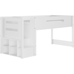 Flair Luca White Ribbed Mid Sleeper - thumbnail 2