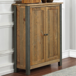 Baumhaus Urban Elegance 5 Shelf Reclaimed Wood Shoe Cabinet - thumbnail 1