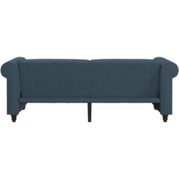 Dorel Felix 3 Seater Blue Corduroy Sofa Bed - thumbnail 4