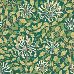 Origin Murals Honeysuckle Forest Green Wall Mural - thumbnail 2