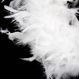 Living and Home White Feather Christmas Garland 200cm - thumbnail 4