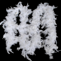 Living and Home White Feather Christmas Garland 200cm - thumbnail 2