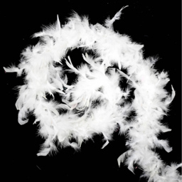 Living and Home White Feather Christmas Garland 200cm - thumbnail 3