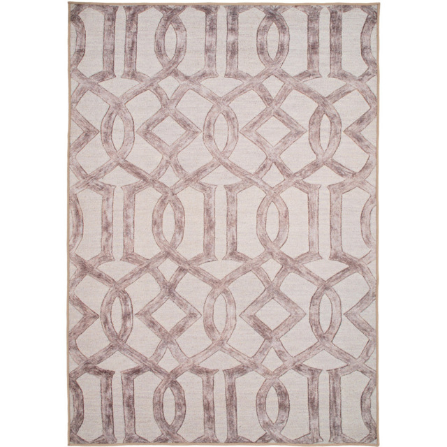 Kukoon Contemporary Abstract Soft Chenille Beige Rug 120 x 170cm - image 1