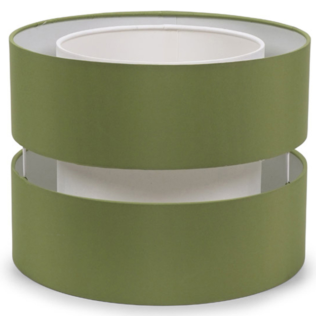 ValueLights Sophia Olive Green and White 2-Tier Ceiling Light Shade Small - image 1