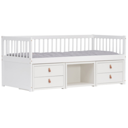 Noa and Nani Lottie Classic White Mid Sleeper Cabin Bed with Underbed Storage - thumbnail 3