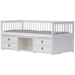 Noa and Nani Lottie Classic White Mid Sleeper Cabin Bed with Underbed Storage - thumbnail 4