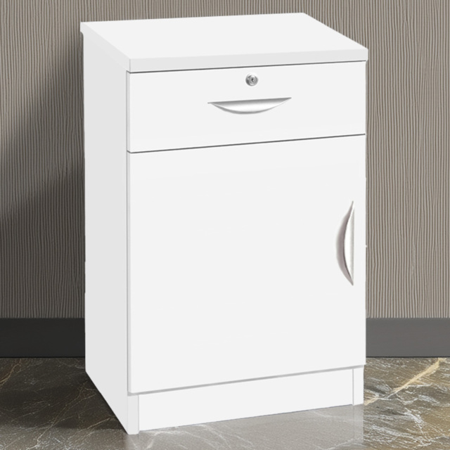 R White Cabinets White Single Door Single Drawer Cupboard - image 1