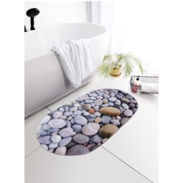 Grey Pebbles PVC Bath Mat 60 x 39cm - thumbnail 2
