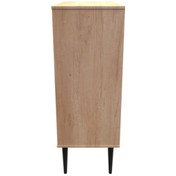 Crowndale Hong Kong 5 Drawer Nebraska Oak Chest of Drawers Ready Assembled - thumbnail 4