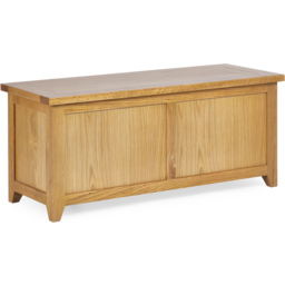 Julian Bowen Mallory Oak Storage Bench - thumbnail 2