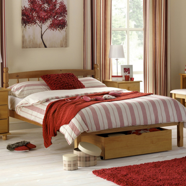 Julian Bowen Pickwick Small Double Solid Pine Bed - image 1