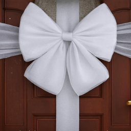 Marco Paul Diamante Christmas White Door Bow 45 x 246cm - thumbnail 3