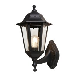 Rutland Outdoor Wall Lantern - Black - thumbnail 2
