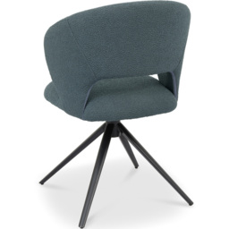 Bentley Designs Stella Blue Boucle Swivel Chair - thumbnail 4