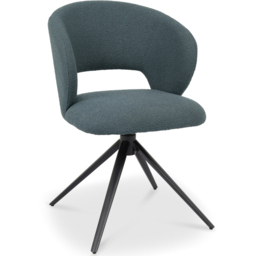 Bentley Designs Stella Blue Boucle Swivel Chair - thumbnail 2