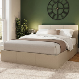 GFW Double Natural Side Lift Ottoman Bed