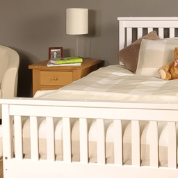 Brooklyn King Size White Wooden Bed Frame - thumbnail 2