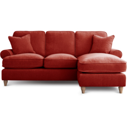 The Victoria 3 Seater Apricot Right Hand Chaise Sofa - thumbnail 2