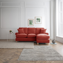 The Victoria 3 Seater Apricot Right Hand Chaise Sofa - thumbnail 4