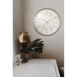 Acctim Luxe Marble Round Wall Clock 40cm - thumbnail 2