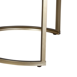 Kendall Round Coffee Table Nest -  Black & Gold - thumbnail 4
