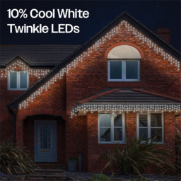Eagle Connect 120 Cool White LED White Cable Icicle Light 4m - thumbnail 4