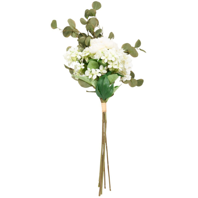 Artificial Peony Hydrangea Eucalyptus Bouquet - image 1