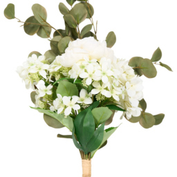 Artificial Peony Hydrangea Eucalyptus Bouquet - thumbnail 3