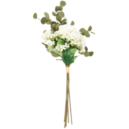 Artificial Peony Hydrangea Eucalyptus Bouquet - thumbnail 1