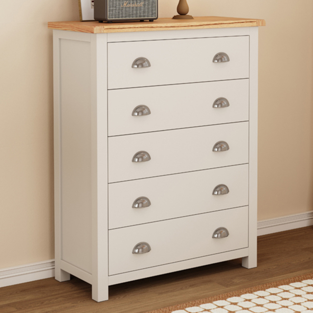 Cabinet Bits Lovere 5 Drawer Chest of Drawers with Chrome Cup Handle - image 1