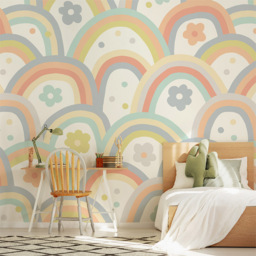 Origin Murals Scandi Forest Animals Multicolour Wall Mural - thumbnail 1