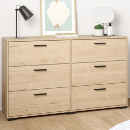 Furniture To Go Sofia Jackson Hickory 6 Drawer Double Dresser - thumbnail 1