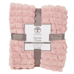 Divante Denver Throw - Blush - thumbnail 1