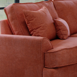 Alba City 5 Seater Ruby Fabric Left Hand Corner Sofa - thumbnail 3