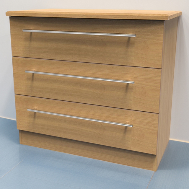 Crowndale Sherwood Modern Oak 3 Drawer Chest of Drawers - image 1