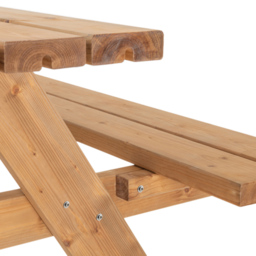 AMATA Ungurs 6 Seater Classic Picnic Table Brown - thumbnail 4