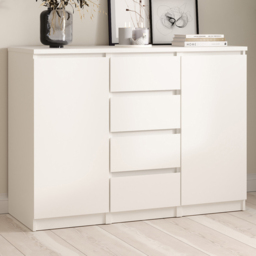 Furniture To Go Naia White 2 Door 4 Drawer Sideboard