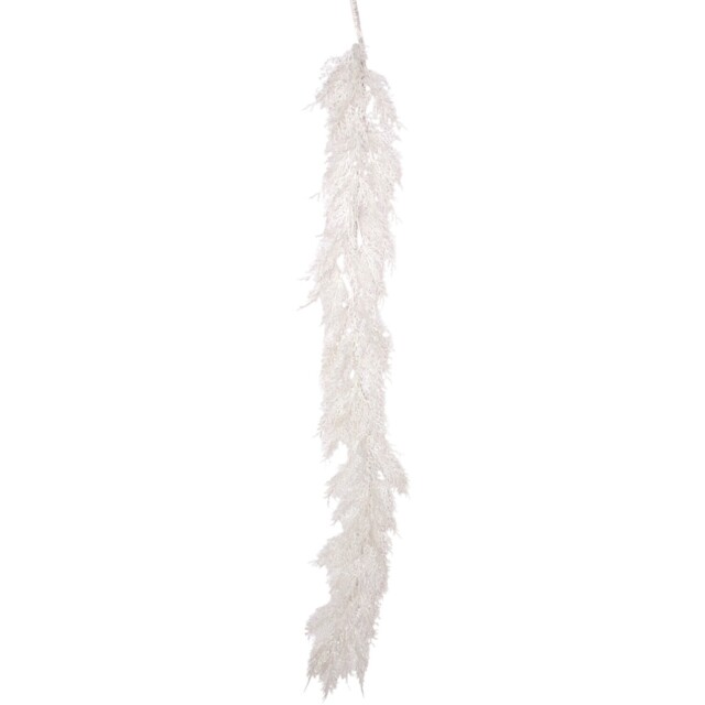 White Pineceder with Glitter Garland - image 1