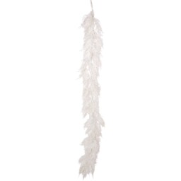 White Pineceder with Glitter Garland - thumbnail 1