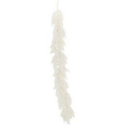 White Pineceder with Glitter Garland - thumbnail 3
