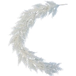 White Pineceder with Glitter Garland - thumbnail 4