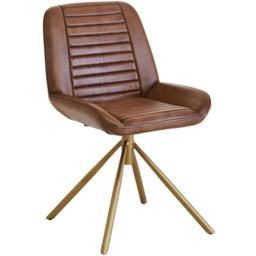 Premier Housewares Buffalo Brown Leather Chair - thumbnail 2