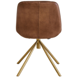 Premier Housewares Buffalo Brown Leather Chair - thumbnail 4