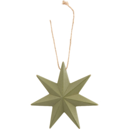 Wooden Green Star Green - thumbnail 2