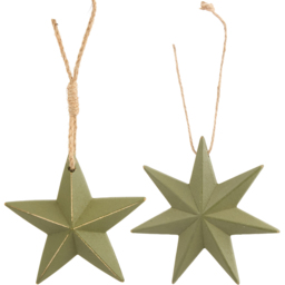 Wooden Green Star Green - thumbnail 1