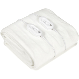 Pifco King Size White Dual Control Electric Blanket - thumbnail 1