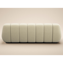 SOLACE+CO Macy 3 Seater Beige Chenille Large Sofa - thumbnail 4