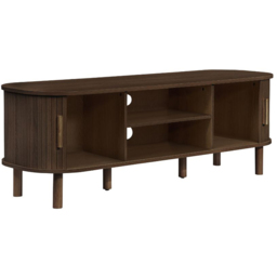 Birlea Axel Walnut 2 Door Fluted TV Unit - thumbnail 3